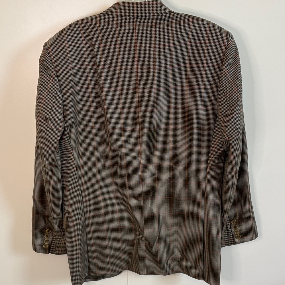 Oversized Vintage “Menswear” Checkered Women's Blazer - Picture 4 of 4